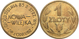 COLLECTION coins Cooperative Military ex. Wojciech Jakubowski
Nowa Wilejka - 1 zloty Cooperative soldier 85 Regiment Strzelców Wileńskich - RARE 
Dr...