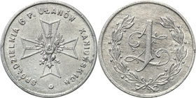 COLLECTION coins Cooperative Military ex. Wojciech Jakubowski
Stanisławów - 1 zloty Cooperative 6 Regiment Ułanów Kaniowskich 
Bardzo ładnie zachowa...