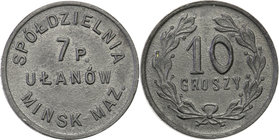 COLLECTION coins Cooperative Military ex. Wojciech Jakubowski
Mińsk Mazowiecki - 10 groszy Cooperative 7 Regiment Ułanów 
Menniczy egzemplarz. Piękn...