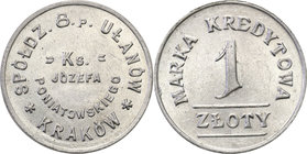 COLLECTION coins Cooperative Military ex. Wojciech Jakubowski
Krakow / Cracow - 1 zloty Cooperativea 8 Regiment Ułanów Księcia Józefa Poniatowskiego ...