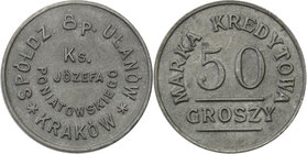 COLLECTION coins Cooperative Military ex. Wojciech Jakubowski
Krakow / Cracow - 50 groszy Cooperativea 8 Regiment Ułanów Księcia Józefa Poniatowskieg...
