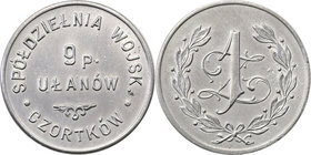 COLLECTION coins Cooperative Military ex. Wojciech Jakubowski
Czortków - 1 zloty Cooperative Wojskowej 9 Regiment Ułanów Małopolskich - RARE 
 Niewi...