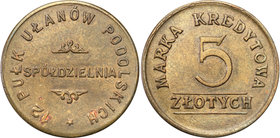 COLLECTION coins Cooperative Military ex. Wojciech Jakubowski
Białokrynica - 5 zlotych Cooperative 12 Regiment Ułanów Podolskich - RARE 
Bardzo rzad...