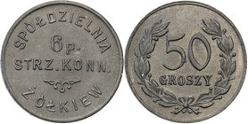 COLLECTION coins Cooperative Military ex. Wojciech Jakubowski
Żółkiew - 50 groszy Cooperative 6 Regiment Strzelców Konnych 
Wyśmienicie zachowana mo...