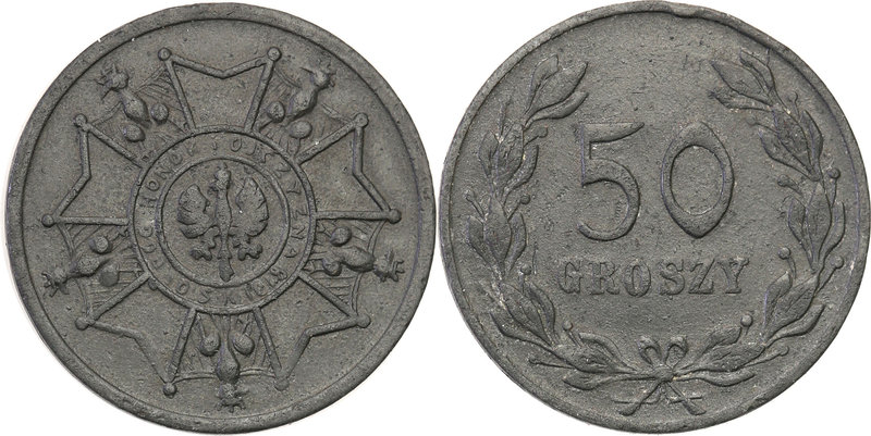 COLLECTION coins Cooperative Military ex. Wojciech Jakubowski
Łańcut - 50 grosz...