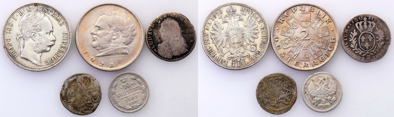 Austria
Austria. group 5 coins 
Różne kraje, różne lata. Różne stany zachowani...