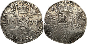 Netherlands
Netherlands, Brabant. Karol II (1665-1700). Patagon 1673 
Pęknięty krążek. Patyna.Delmonte 343; Davenport 4491
Waga/Weight: 27,46 g Ag ...