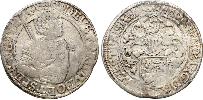 Netherlands
Netherlands, Westfriesland. Talar (Thaler) 1597 
Aw.: Rycerz z mie...