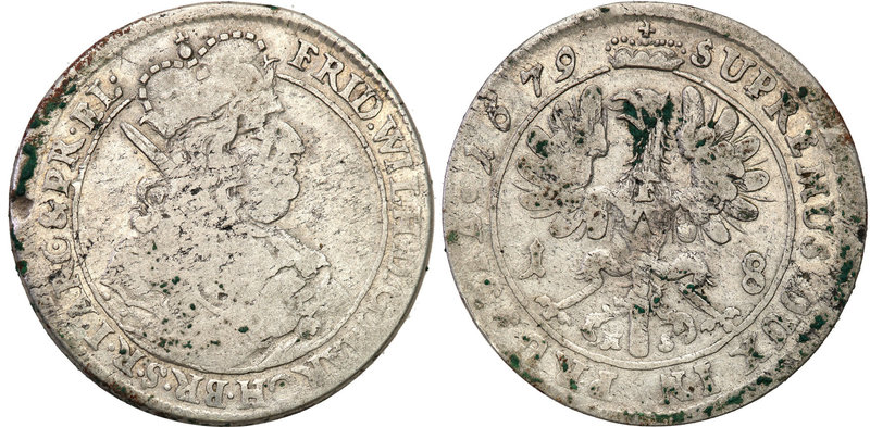 Germany / Prussia
Germany, Prusy. Fryderyk Wilhelm. Ort (18 groszy) 1679 H-S, K...