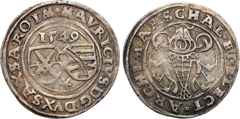 Germany / Prussia
Germany, Saksonia. Moritz (1547-1553). 1/4 Talar (Thaler) 154...