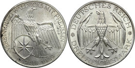 Germany / Prussia
Germany, Weimar. 3 mark 1929 A, Waldeck 
Pięknie zachowany egzemplarz.Rzadsza moneta w takim stanie zachowania.Weege 38;AKS 83; Ja...
