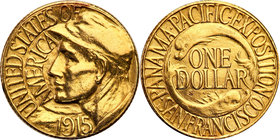 United States / USA
USA. 1 $ Dollar Panama Pacific 1915 S, San Francisco - Rzadki 
Rzadka moneta w pięknym stanie zachowania. Niewielkie przetarcie....