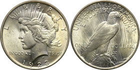 United States / USA
USA. $ Dollar 1923 Philadelphia Peace 
Wyśmienicie zachowana monet. Blask menniczy na całej powierzchni.KM 150
Waga/Weight: 26,...