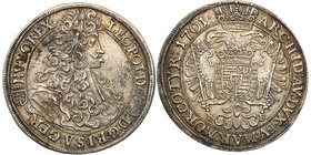 Hungary
Hungary. Leopold I. Half Taler (1/2 Talar (Thaler) 1701 KB, Kremnica 
Bardzo ładny egzemplarz. Patyna. Rzadsza moneta w takimstanie zachowan...