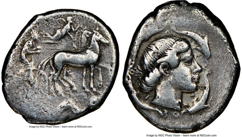SICILY. Syracuse. Second Democracy (466-405 BC). AR tetradrachm (25mm, 16.74 gm,...