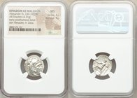 MACEDONIAN KINGDOM. Alexander III the Great (336-323 BC). AR drachm (18mm, 4.31 gm, 2h). NGC MS 4/5 - 4/5. Posthumous issue of uncertain mint in Greec...