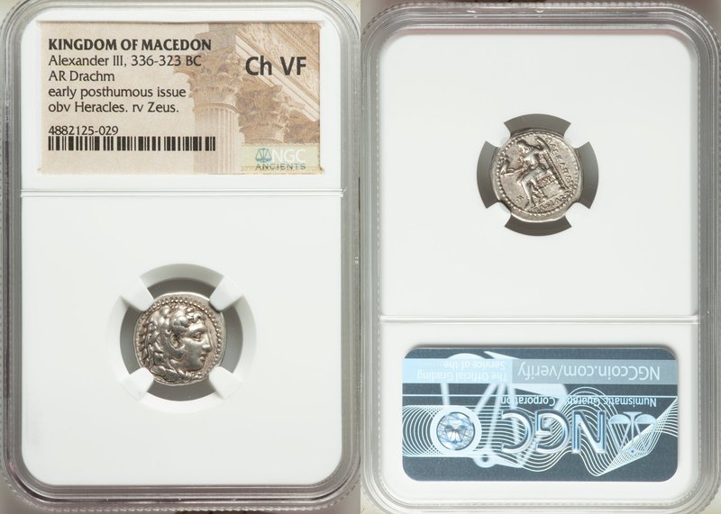 MACEDONIAN KINGDOM. Alexander III the Great (336-323 BC). AR drachm (15mm, 5h). ...