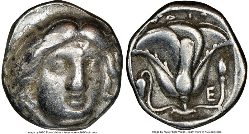 CARIAN ISLANDS. Rhodes. Ca. 340-305 BC. AR didrachm (17mm, 2h). NGC Choice Fine....