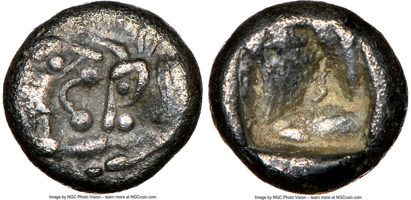 LYDIAN KINGDOM. Croesus or later (ca. 561-546 BC). AR 1/12 stater (8mm, 0.59 gm)...