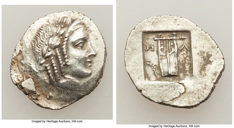 LYCIAN LEAGUE. Masicytes. Ca. 48-20 BC. AR hemidrachm (17mm, 2.08 gm, 1h). Choic...