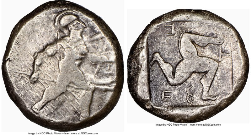 PAMPHYLIA. Aspendus. Ca. mid-5th century BC. AR stater (19mm, 5h). NGC Choice Fi...