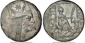 ARMENIAN KINGDOM. Tigranes II the Great (95-56 BC). AR tetradrachm (25mm, 15.70 gm, 11h). NGC AU 4/5 - 3/5. Antioch, ca. 83-70. Diademed and draped bu...