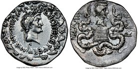 Marc Antony, as Triumvir and Imperator (44-30 BC), with Octavia. AR cistophorus (27mm, 11.80 gm, 11h). NGC Choice XF 5/5 - 2/5, brushed. Ephesus, summ...