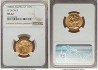 Victoria gold Sovereign 1886-M MS62 NGC, Melbourne mint, KM7.

HID09801242017