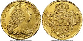 Jose I gold 6400 Reis 1776-R AU Details (Cleaned) NGC, Rio de Janeiro mint, KM172.2. Ex. Santa Cruz Collection

HID09801242017