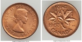 Elizabeth II 6-Piece Lot of Uncertified Assorted Cents, 1) Cent 1953 - Choice UNC, KM49 2) Cent 1965 - Choice Proof, KM59.1. SB B5. 3) Cent 2005-P - G...