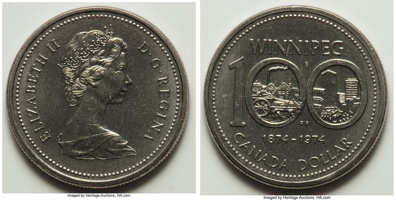 Elizabeth II 3-Piece Lot of Uncertified Assorted Issues, 1) Dollar 1974 DY Varie...
