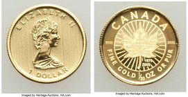 Elizabeth II 4-Piece gold Maple Leaf Hologram Set 2009 UNC, Royal Canadian mint, KM-Unl. 30th Anniversary Maple Leaf - Hologram set. Brilliant uncircu...
