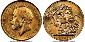 George V gold Sovereign 1925 MS64+ NGC, KM820. AGW 0.2355 oz. 

HID09801242017