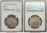 British Colony. Edward VII 50 Cents 1905 MS61 NGC, KM15. Sharp strike with lovely gold & taupe toning. 

HID09801242017