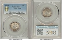 British Colony 3-Piece Lot of Certified Assorted Multiple Cents PCGS, 1) Victoria 10 Cents 1898 - MS64, KM6.3 2) Edward II 10 Cents 1902 - MS63, KM13 ...