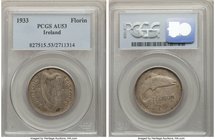 Free State 3-Piece Lot of Certified Assorted Florins PCGS, 1) Florin 1933 - AU53, KM7 2) Florin 1934 - AU58, KM7 3) Florin 1935 - AU58, KM7 Sold as is...