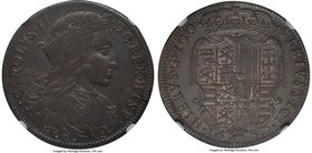 Naples & Sicily. Charles II of Spain Ducato 1689 AU58 NGC, KM115, Dav-4046. A most magnificent Ducato that has slight iridescent toning that glows won...