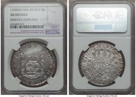 Ferdinand VI 8 Reales 1759 Mo-MM AU Details (Surface Hairlines) NGC, Mexico City mint, KM104.2. Exceptional strike, lightly cleaned yet virtually free...