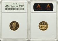Republic gold Proof 50 Dollars 1997 PR69 ANACS, KM74, AGW 0.0999 oz. 

HID09801242017