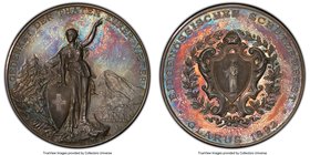 Confederation silver Specimen "Glarus Shooting Festival" Medal 1892 SP65 PCGS, Richter 808b, Martin-432. 45mm. By Huguenin. Issued for the Shooting Fe...