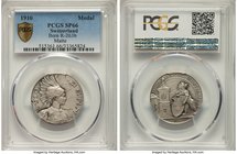 Confederation silver Matte Specimen "Bern Shooting Festival" Medal 1910 SP66 PCGS, Richter-263c, Martin172. By Holy Freres. Issued for the Confederati...