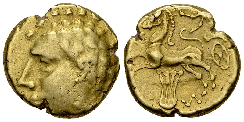 Averni AV Stater, 2nd century BC

Celtic Gaul. Averni. AV Stater (17 mm, 7.45 ...
