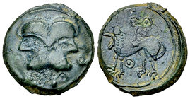 Suessiones AE unit, c. 1st century BC 

Celtic, Northeast Gaul. Suessiones. AE Unit (17 mm, 2.64 g), c. 1st century BC.
Obv. Janiform helmeted head...