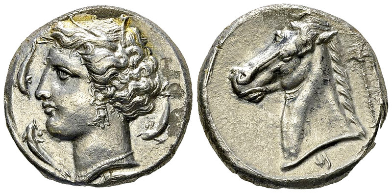 Siculo-Punic AR Tetradrachm, c. 320-300 BC 

Sicily, Siculo-Punic issues. AR T...