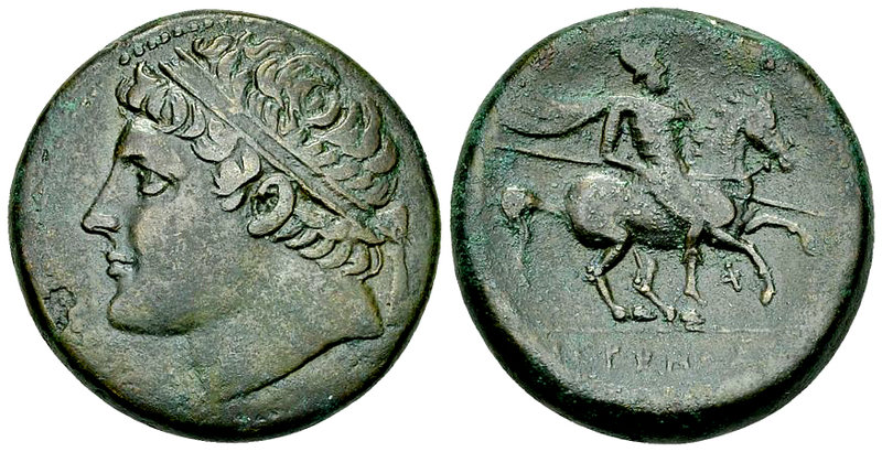 Hieron II AE Hemilitron, ex CNG 

Sicily, Syracuse. Hieron II (275-215 BC). AE...