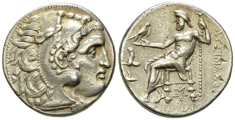 Lysimachos AR Tetradrachm, Colophon 

Kings of Thrace. Lysimachos (305-281 BC)...
