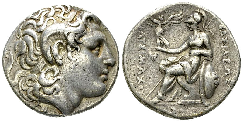 Lysimachos AR Tetradrachm, Lampsakos 

Kings of Thrace. Lysimachos (305-281 BC...