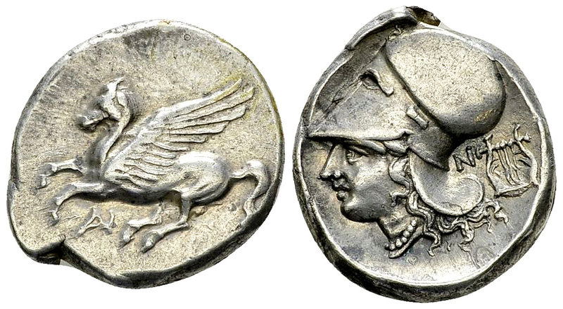 Anaktorion AR Stater, c. 350-300 BC 

Akarnania, Anaktorion. AR Stater (19-21 ...