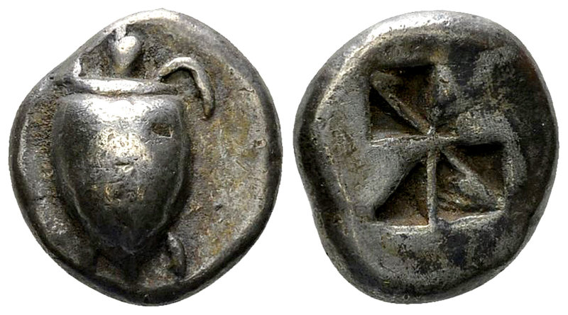 Aegina AR Drachm, c. 550-525 BC 

Islands off Attica, Aegina. AR Drachm (15-16...