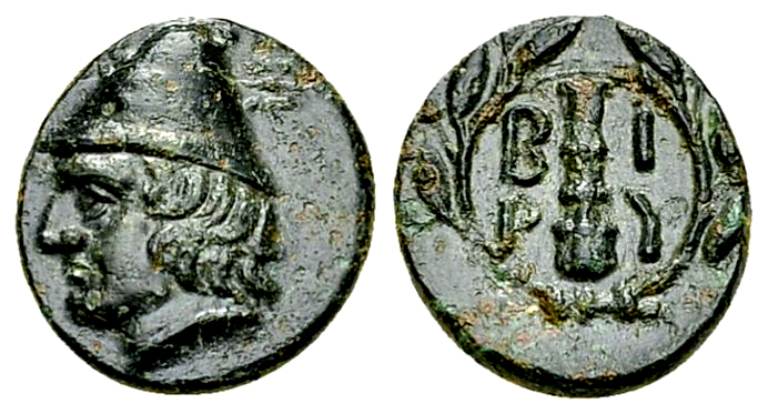 Birytis AE11, c. 350-300 BC 

Troas, Birytis. AE11 (1.32 g), c. 350-300 BC.
O...